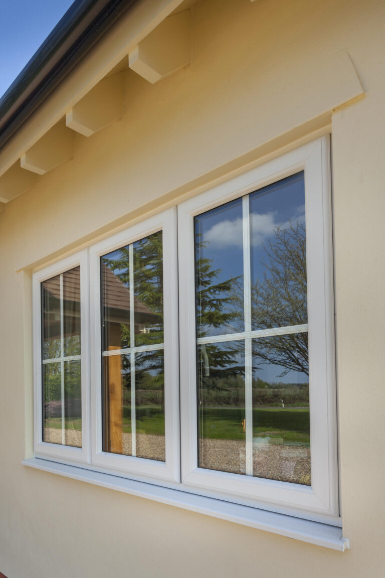 white upvc windows